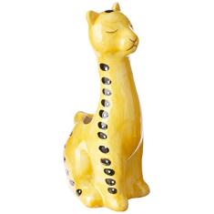 CACHEPOT LEOPARDO EM CERAMICA