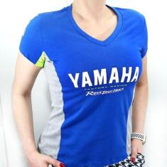 Camisa Baby Look Feminina Yamaha Azul - All 258