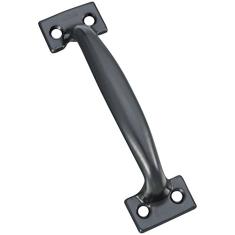 National Hardware V171 puxadores de 16,5 cm em preto