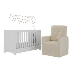 Berço 3x1 com Poltrona de Amamentação Multimóveis MP4064