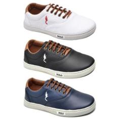 Kit 3 Tênis Casual Infantil Menino Confortável Dia a Dia-Masculino