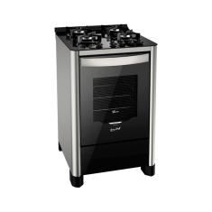 Fogão de Piso a Gás Fischer 4Q Gran Cheff Mesa Vidro Bivolt