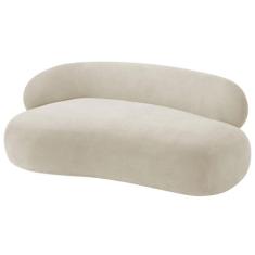 Divã Recamier Luxo Decorativo Canadá 150cm Lado Direito Bouclé - Doce 