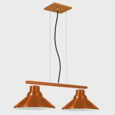 Pendente Cone Duplo 26cm 6032 Pantoja & Carmona Cobre