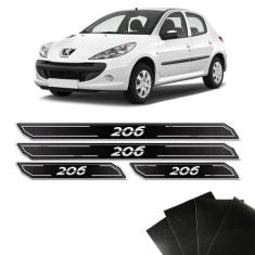 Jogo De Soleira Diamante Peugeot 206 Com Protetor De Porta - SPORTINOX