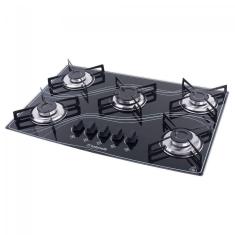 Cooktop Lines 5 Bocas Automático Safanelli Preto Bivolt