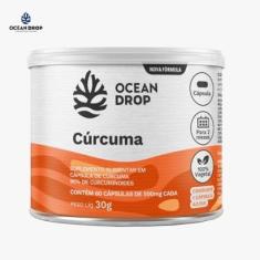 Cúrcuma 100% Vegetal 500mg 60 Capsulas Ocean Drop-Unissex