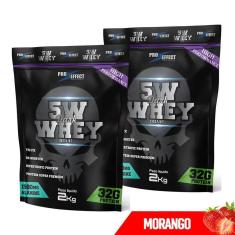 Kit 2X Whey Protein 5w Dark Insane 2Kg - Pro Effect-Unissex