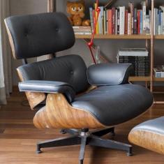 Poltrona Charles Eames Preta Rivatti Preto