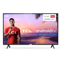 Smart TV 43" TCL Full HD 43S6500 Android, Wi-Fi, 2 HDMI, 1 USB - Preto