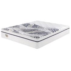 Colchão King Molas Multi Support Miracoil 193x203x31cm Essence Ecoflex  Branco/Azul marinho