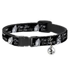Coleira de gato com sino, clipe de plástico, fácil de ajustar - 21 a 30 cm de largura
