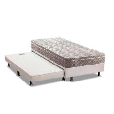 Cama Box c/Auxiliar Solteiro: Colchão Espuma Paropas D33 Confort Ultra