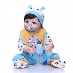 Bebe Reborn Menino 100% Silicone 57 Cm- Bento - PRO BABY