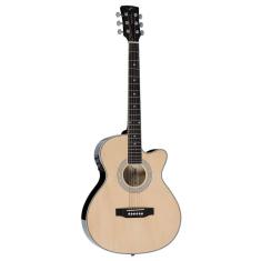 Violão Elétrico Vogga Vce330Nt Mini-Jumbo Aço Natural