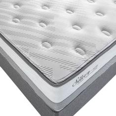 Colchão King Size Herval Silve Pillow Top E Molas Ensacadas Cinza