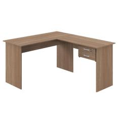 Mesa Em L Com Gaveta Mantel Montana