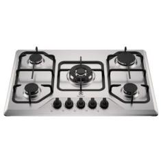 Cooktop Electrolux 5 Bocas Experience Inox Grades Duplas Ferro Fundido (KE5XC)