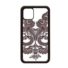 Flower Plants Symmetry Art Grain Outline para iPhone 11 Pro Max Capa para Apple Mobile Case