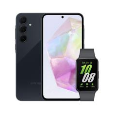 A35 5G (128GB) - Azul Escuro + Galaxy Fit3 - Grafite