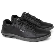 Tênis Sapatênis Ferracini 24h Blend com Cadarço Elástico Couro Legítimo Palmilha Macia 9051-617-Masculino