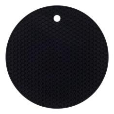 Descanso De Panela Redondo Em Silicone Ø 18cm Weck Preto