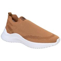 Tênis Meia Feminino Knit Jogger Casual Calce Fácil Leve Macio Confortá