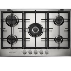 Cooktop 5 Bocas Brastemp Gourmand Inox com Duplachama e Trempe com Fer