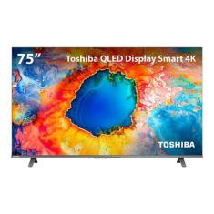 Smart TV QLED 75" 4K Toshiba 75C450NS Google TV - TB037MOUT [Remanufaturado] TB037MOUT