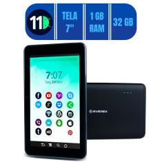Tablet 7", Bluetooth, 32GB, Android 11 Go - Preto