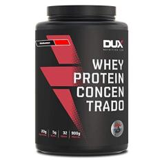 DUX Whey Protein Concentrado Pote (900G) - Sabor Morango Dux Nutrition
