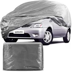 Capa Protetora para Cobrir Carro 100% Impermeável com Forro Central e Elástico Tamanho M Cinza Renault Logan