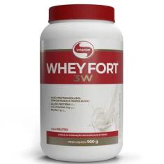 Whey Protein Concentrado Fort 3W Pote 900G Vitafor