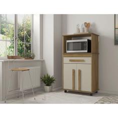 Balcão de Cozinha 2 Portas 1 Gaveta Toronto Cinamomo/Off White