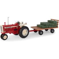 Miniatura Trator Farm Case Ih 1206 De Fenos E Fardos 1/16