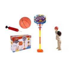 Kit Cesta De Basquete Infantil Tabela Bola E Bico Inflador