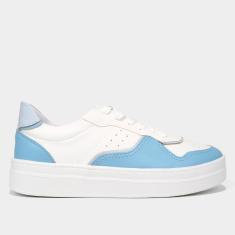 Tênis Somoda Flatform Recortes Feminino-Feminino