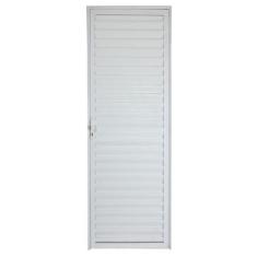 Porta de Alumínio Branco Palheta CMC Modular - Lado Direito - 2.10 (A)