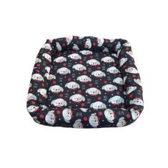 Cama Pet Quadrada Com Zíper Caminha Pet Cachorro e Gato Macia Raça Peq