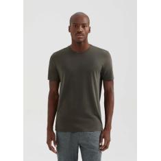 Camiseta Básica Masculina Manga Curta Em Algodão Pima - Hering, P, Ver