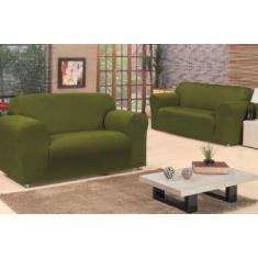 Kit capa para sofá 2 e 3 lugares ( lisa / coladinha ) malha gel - exce