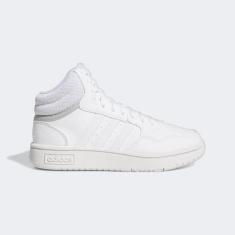 Tênis Juvenil Adidas Hoops Mid 3.0, Off white, 28