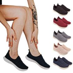 Tênis Feminino Elástico Calce Facil Meia Casual Boreal - Cazzani, 39, 