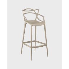 Banqueta Alta em Polipropileno Alegra Espresso Móveis