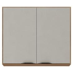 Armário Aéreo Para Cozinha Firenze 2 Portas Amêndola Touch Nude Prime Tx - Demóbile