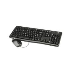 Teclado E Mouse Logitech Mk120 Usb Preto Com Fio