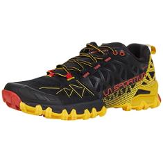 La Sportiva Bushido II GTX Trail Tênis de corrida masculino, Preto/Amarelo, 41
