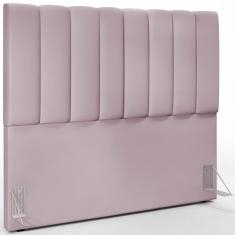 Cabeceira Cama Box Casal 140 Cm Dália W01 Suede Rosê