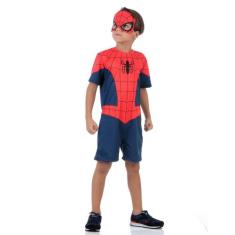 Fantasia Homem Aranha Infantil Original com Máscara - Marvel - Hasbro,