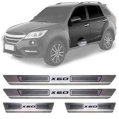 Soleira de Aço Inox Escovado Lifan X60 X-60 4 Portas 2013 14 15 16 17 18 19